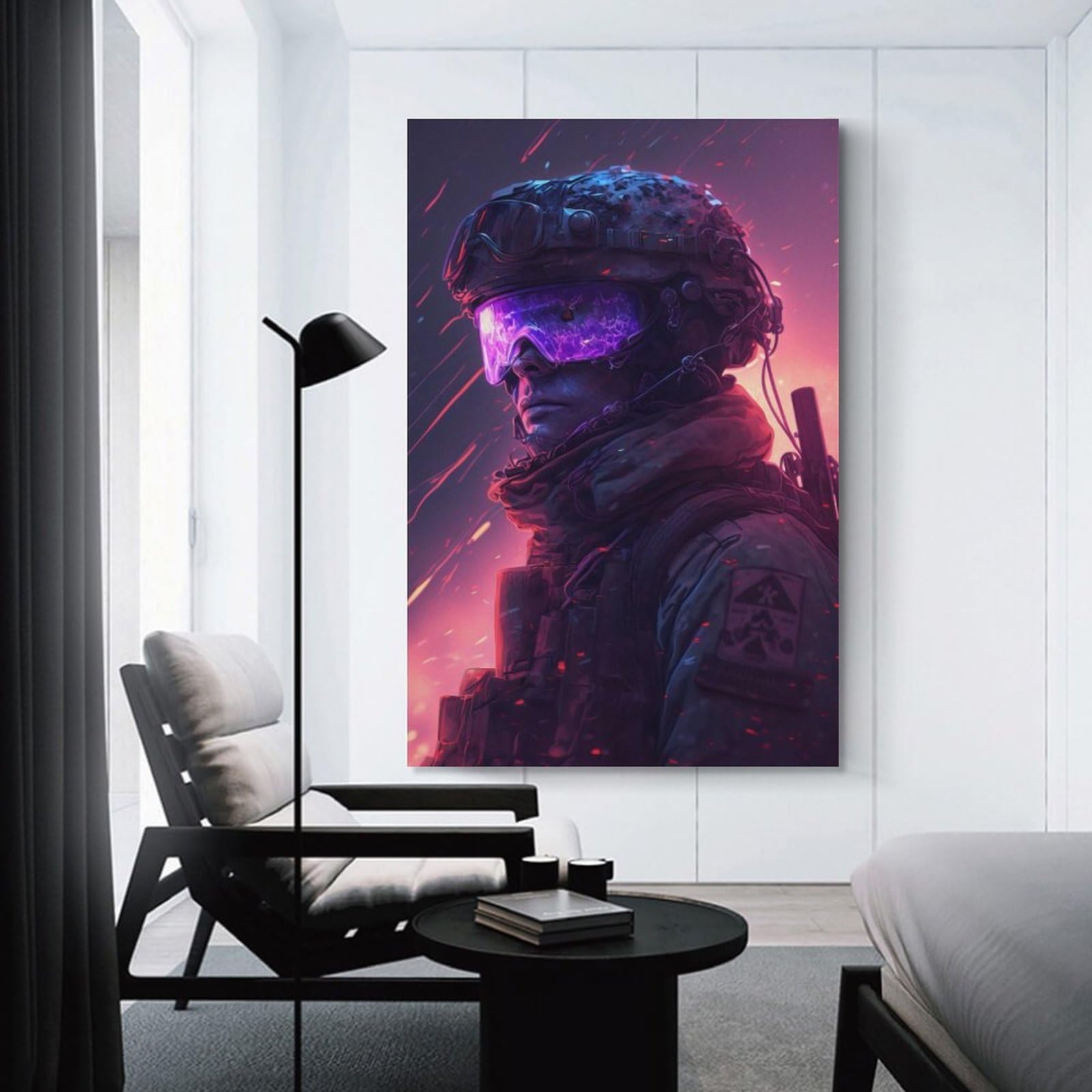 Junmoney The Soldier Room Decor Wall Art, 20x30inch(50x75cm), for Front Hall, Corridor Or Welcome Spaces, A Neat Decor Update for Hallways