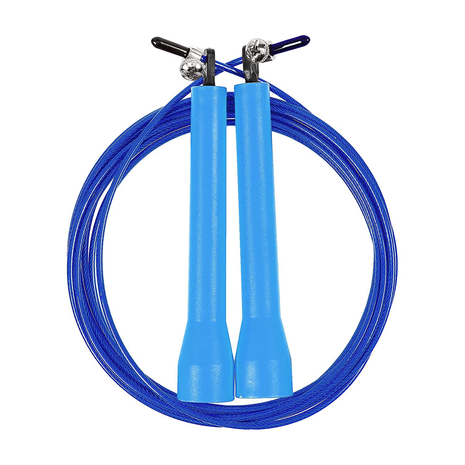AMIFIT Plastic Speed Jump Rope, Blue