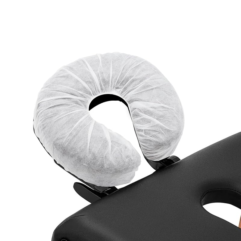 Capas descartáveis para apoio facial Tvvcalk, tecido não tecido e borda elástica, pacote com 200 unidades