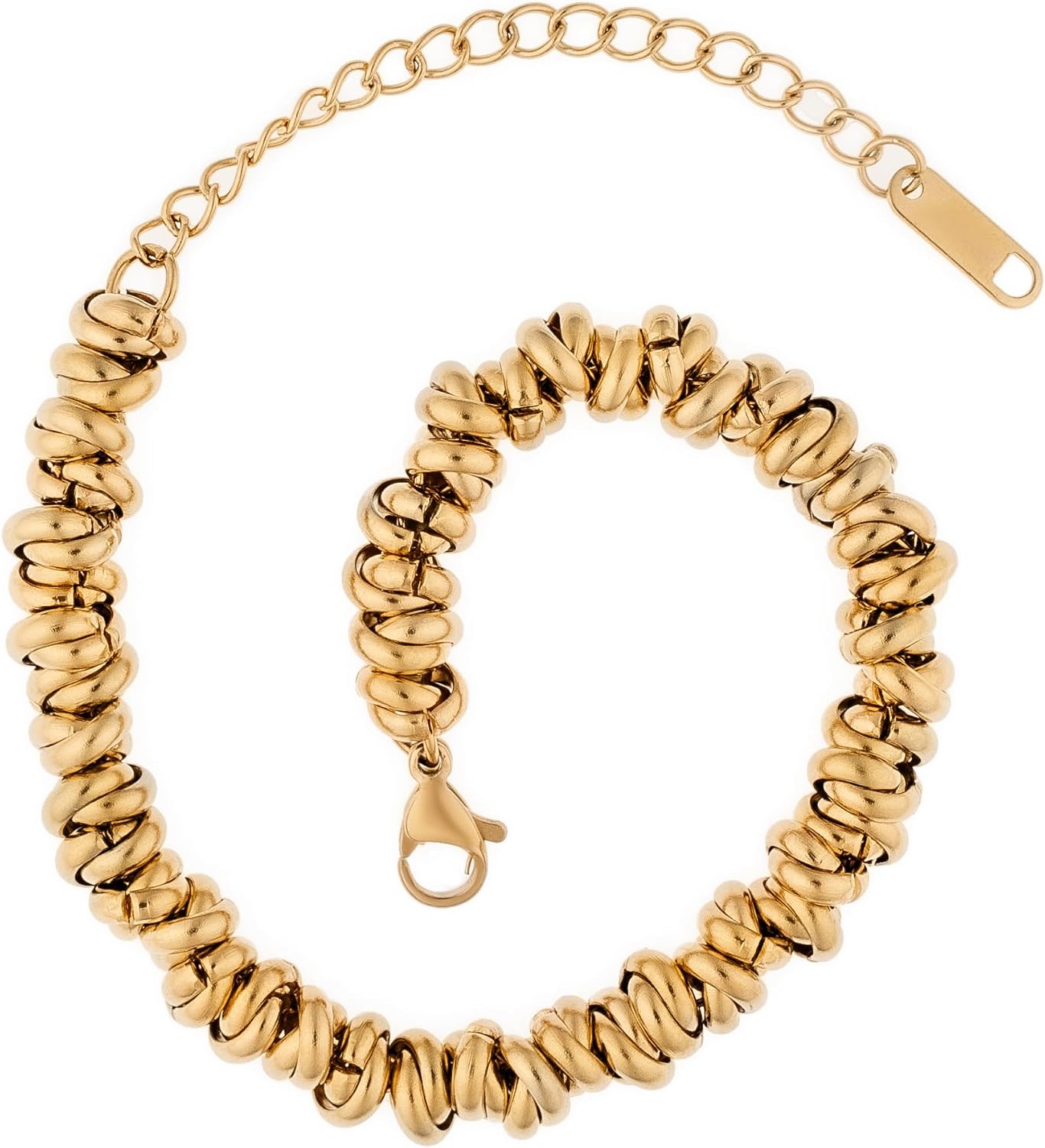 Waterproof Gold Bracelet | Mixed Metal Bracelet | Women's Link Bracelets | Tarnish Free Gold Jewelry | 18K PVD Gold Plated | Accessories for Women | Bracelets for Women Trendy - Image 7