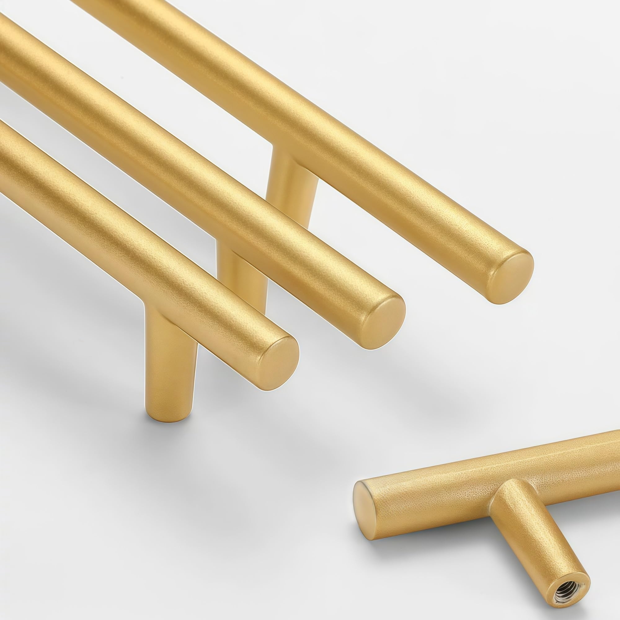 2er Set Möbelgriff Aluminium Gold, L 48-1000mm eloxierte Oberfläche