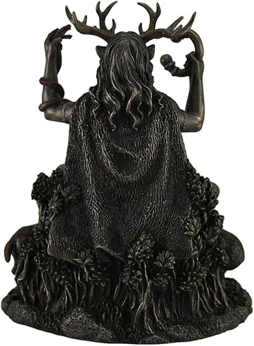 Miniatura 4 de Veronese Design Estatuas de resina Cernunnos Estatua celta con cuernos del Dios de los Animales y el Inframundo 9 pulgadas 7 x 875 x 55 pulgadas