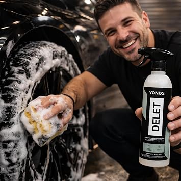 Vonixx Delet Tire and Rubber Cleaner | High-Performance Formula | Removes Dirt and Grime | Versatile Product for Car Detailing | Restores Rubber Back to New | 16.9 fl oz (500 ml)