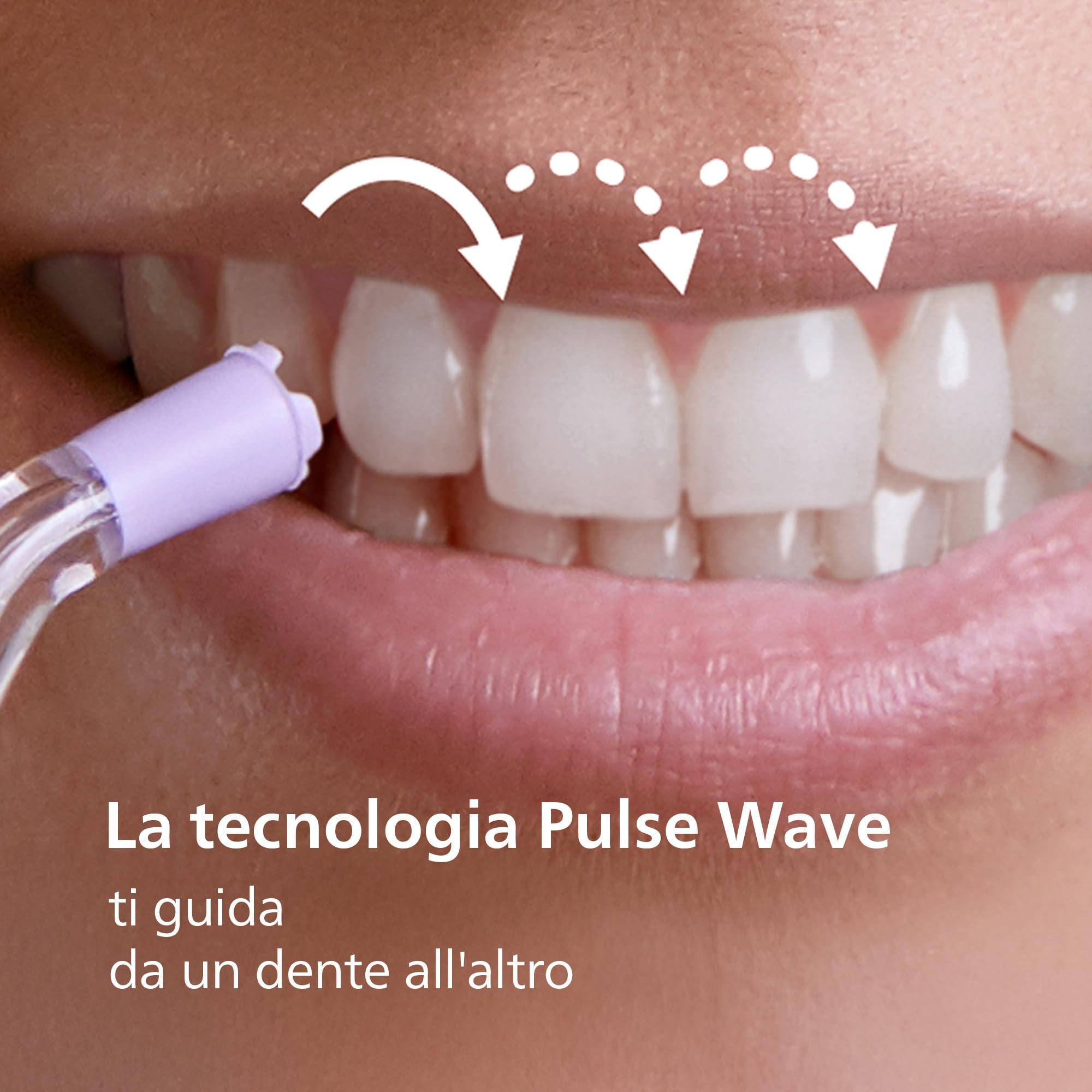 Philips Sonicare Irrigatore Orale Power Flosser 3000 cordless - Per denti e gengive - Nero modello HX3826/33, Sonicare 3000, Nero