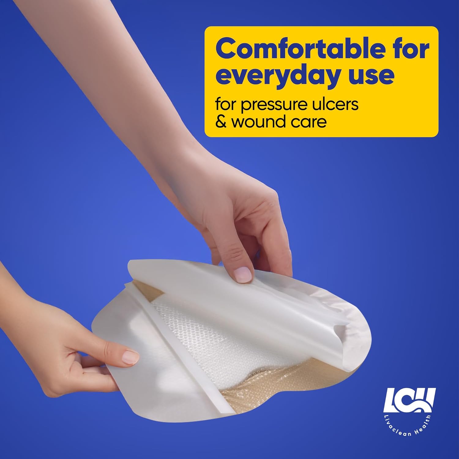 5 CT Mixed Bed Sore Bandages - 7"x7" & 9"x9" Waterproof Sacral Foam Dressing for Pressure Sores - Sterile Silicone Bandages for Wounds - Bed Sore Protectors - Image 8