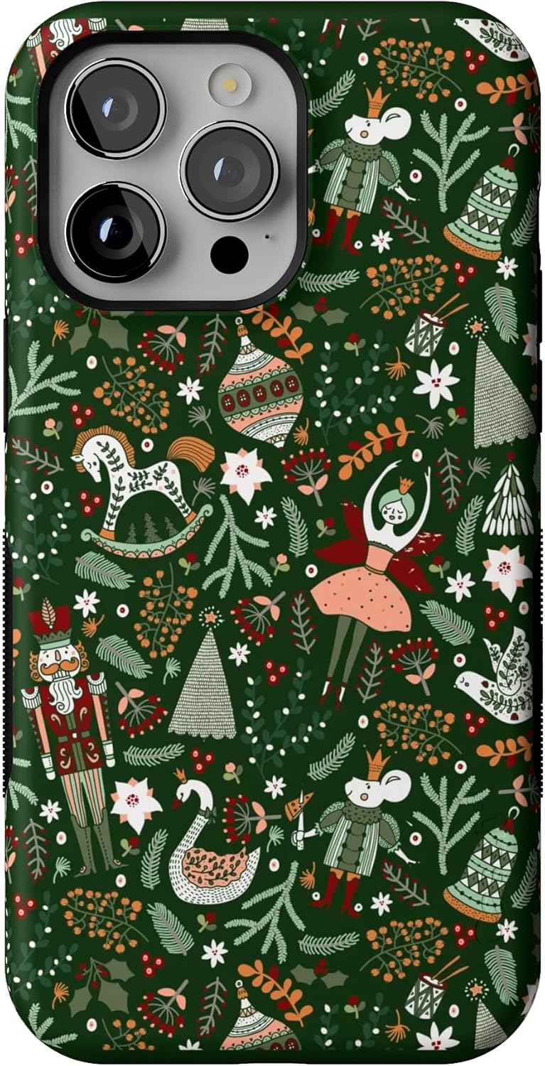 Casely iPhone 14 Pro Max Case | Sugar Plum Fairy | Winter Wonderland | Compatible with MagSafe | Bold Protective Case Design