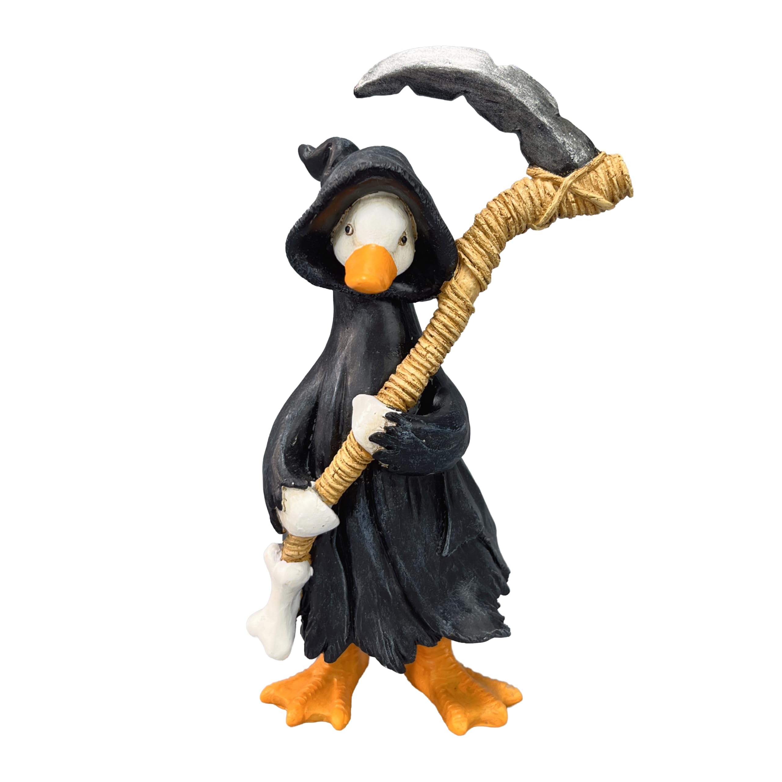 YSXSBLK Halloween Resin Reaper Goose Statue
