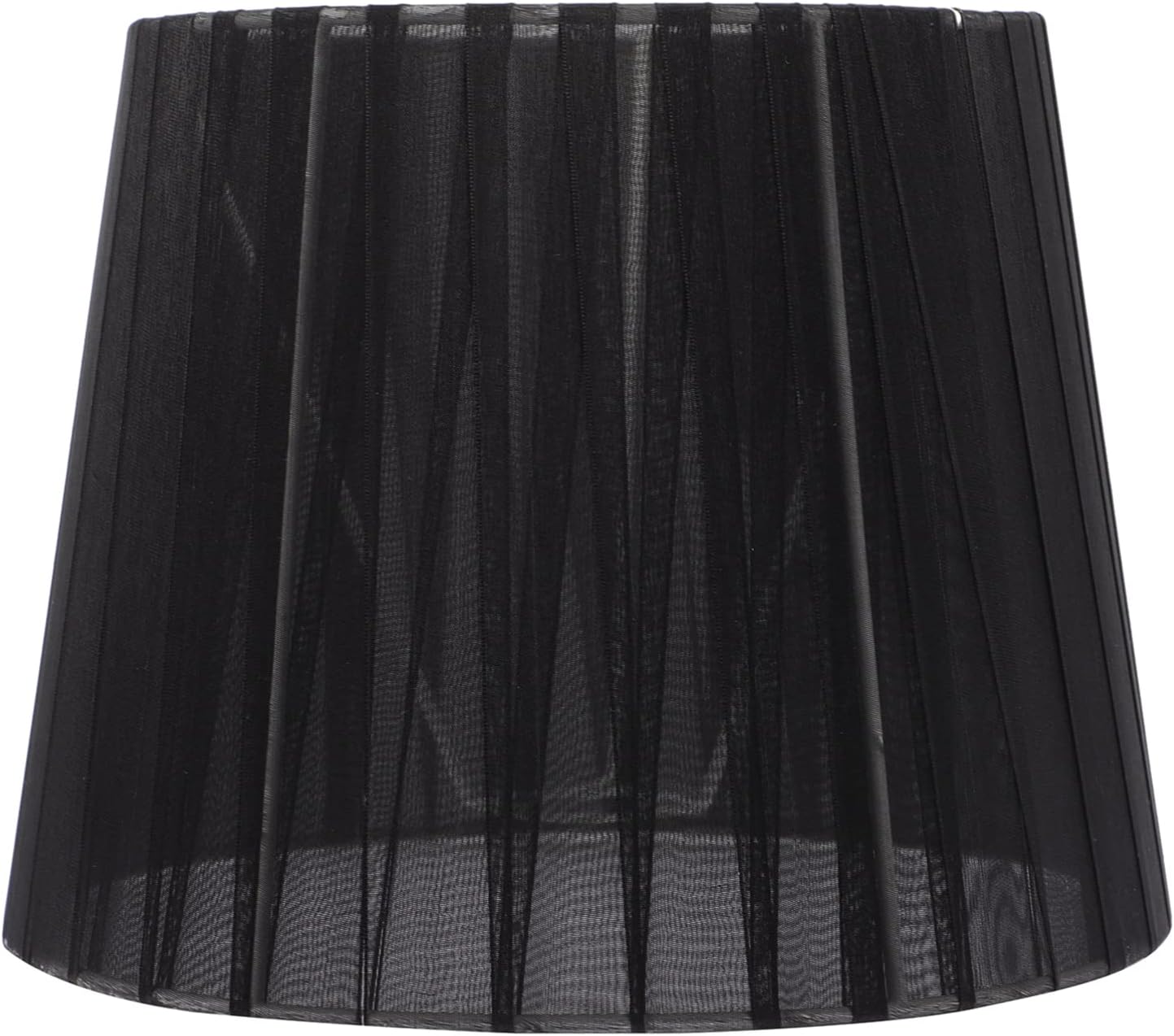 Luxshiny Tabletop Lamp Shade Replacement White Chiffon Drum Lampshade Lampshade Cover