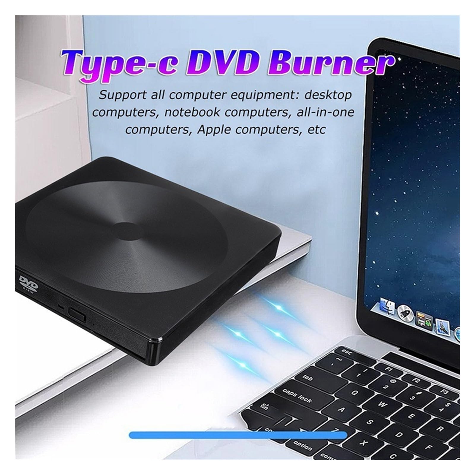 Lettore Dvd Masterizzatore Lettore 3D con unità Dvd Portatile USB 3.0 CD Esterno