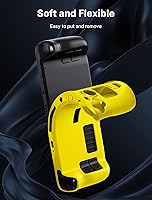 Vista 7 de JSAUX PC0103 - Funda protectora de silicona suave con protección completa, absorción de golpes y diseño antiarañazos, color amarillo