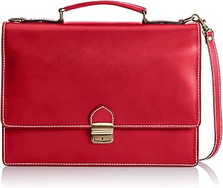 Borsa a mano da lavoro unisex cartella portadocumenti rigida con tracolla 38 x 28 x 12 cm - Mod. Riccardo