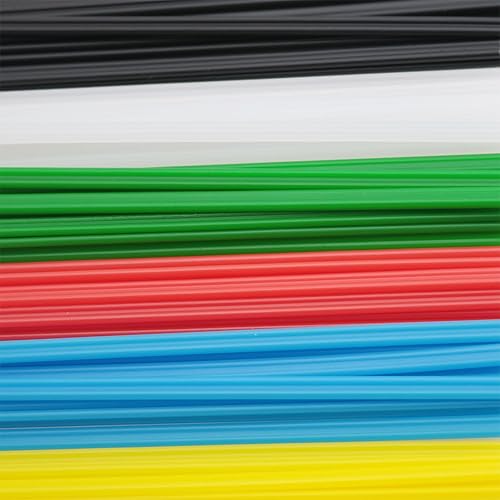 Miniatura 5 de DGZZI Juego de varillas de reparación de soldadura de plástico, 60 unidades, 7.8 pulgadas7.9 in, 6 colores, kit de soldadura plana universal para