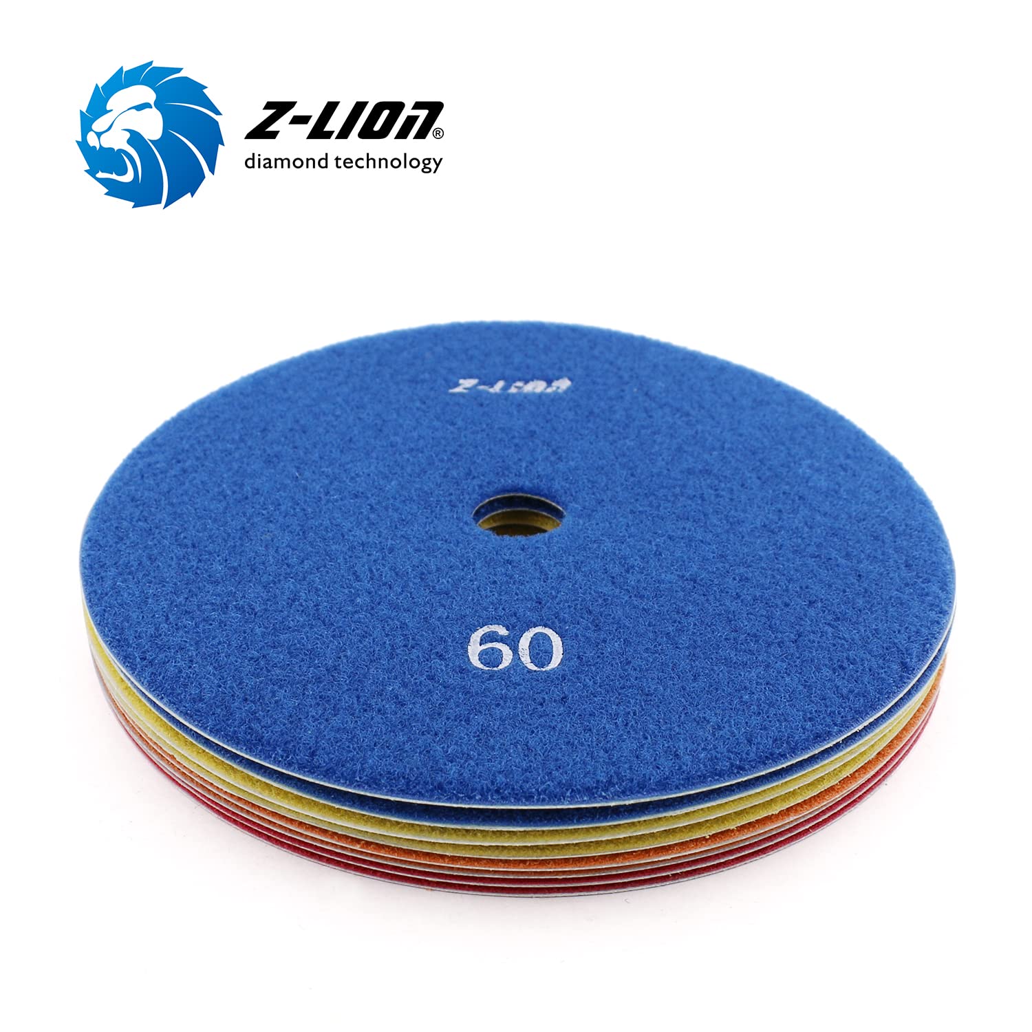 ダイヤモンドポリッシャ Z-Lion 7 Inches Glass Electroplated Diamond Polishing Pads 4 Pcs