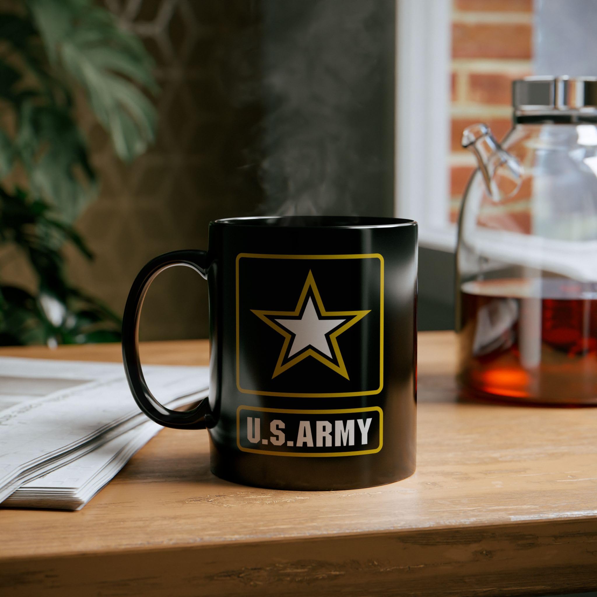 U.S. Army Kaffeetasse, Schwarz, 425 ml
