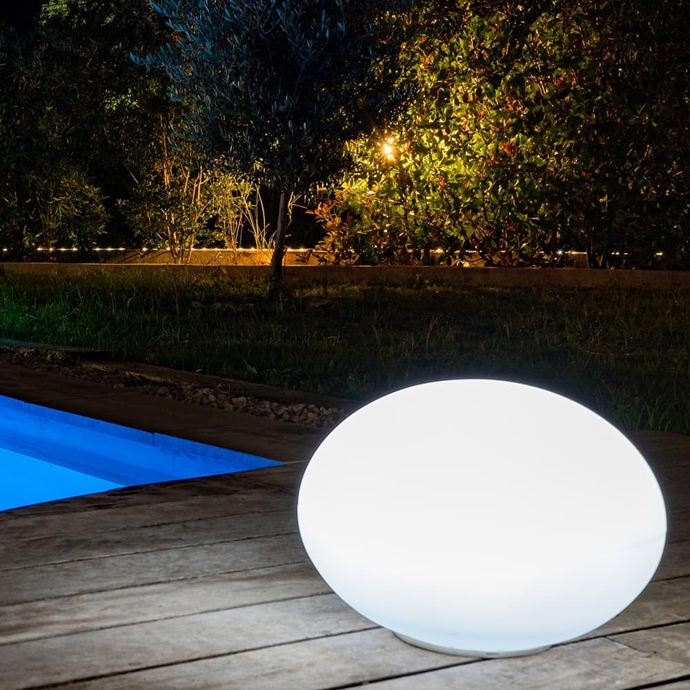 GuirLED LED-Solar-Kiesel, wasserdicht, RGB+W, 40 cm, 100 % autonom & ferngesteuert