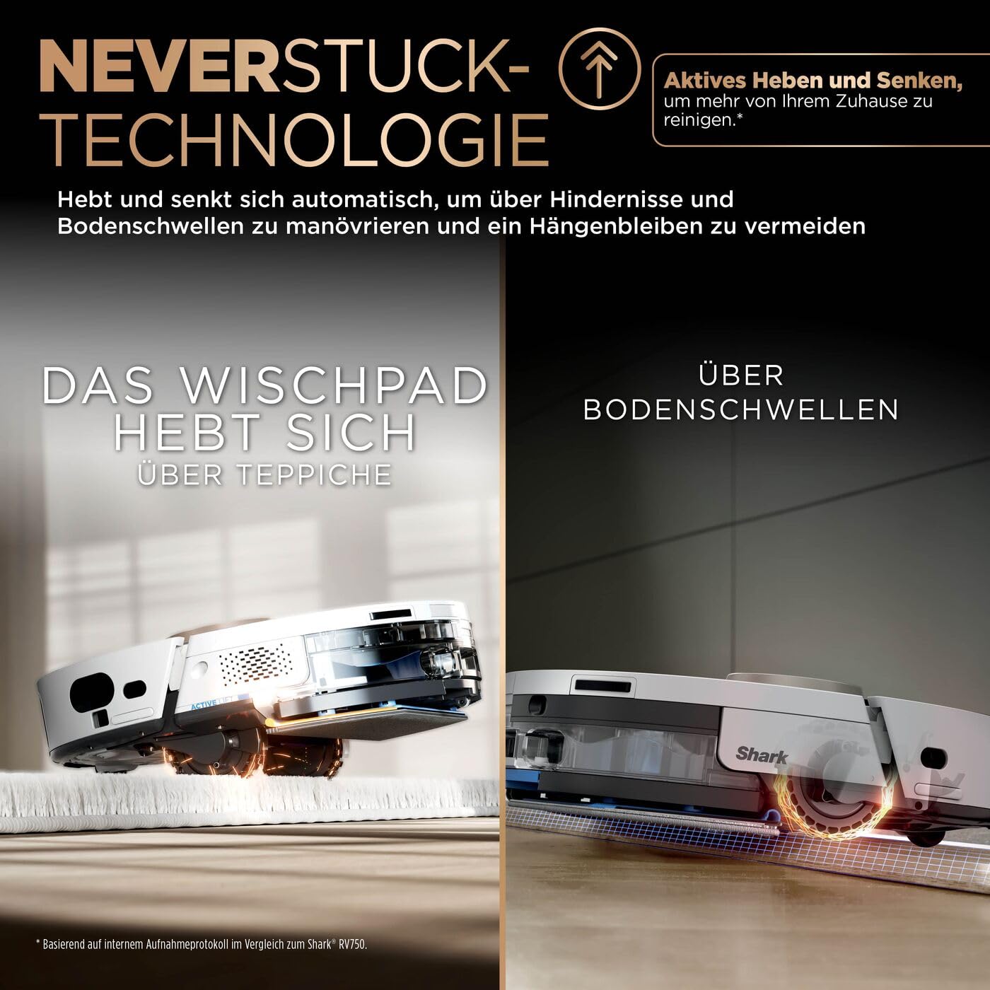 Shark PowerDetect 2-in-1-Saug- & Wischroboter, NeverTouch Pro 60 Tage, Selbst-Entleerung, Befüllung & -Reinigung, 3D- & LiDAR-Navi, NeverStuck-Hindernisumgehung, App-Steuerung, Weiß, AV2800ZEEUWH