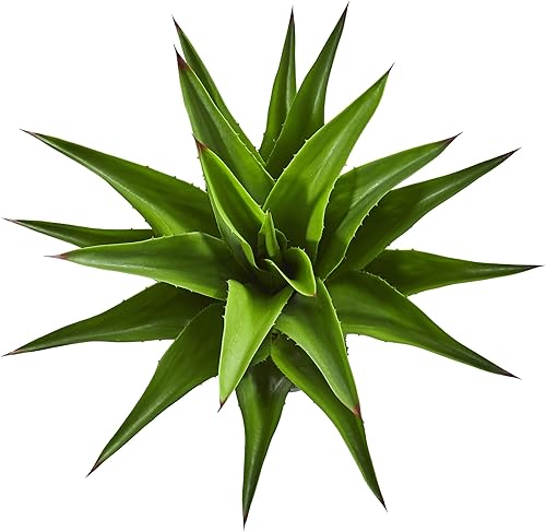 Vista 2 de Nearly Natural Planta artificial de agave de 30 pulgadas, verde