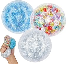 Pack of 3 Stress Balls, Squeeze Ball, Kneading Ball Children, Anti Stress Balls for Relieving Anxiety, Anti Stress Toy for Adults Children, Sensory Stress Ball for ADHD Autism