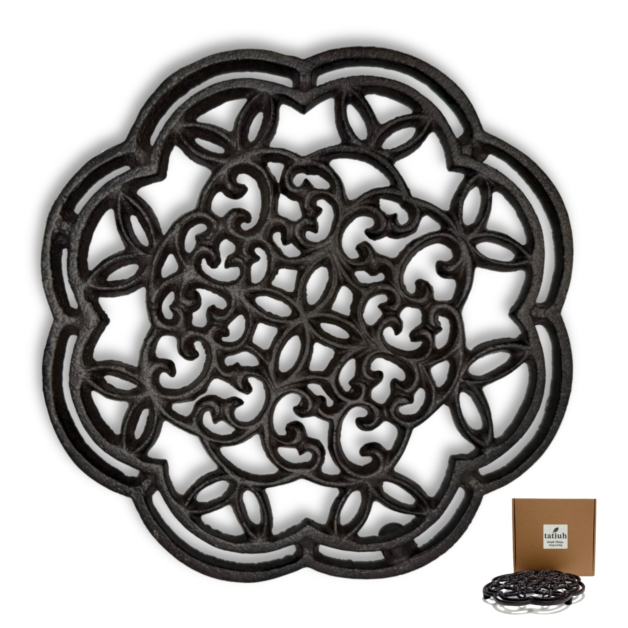 【希少】北欧風　トリベット　鉄製鍋敷き　魚モチーフFishborn trivet 希少】北欧風 トリベット 鉄製鍋敷き 魚モチーフFishborn trivet