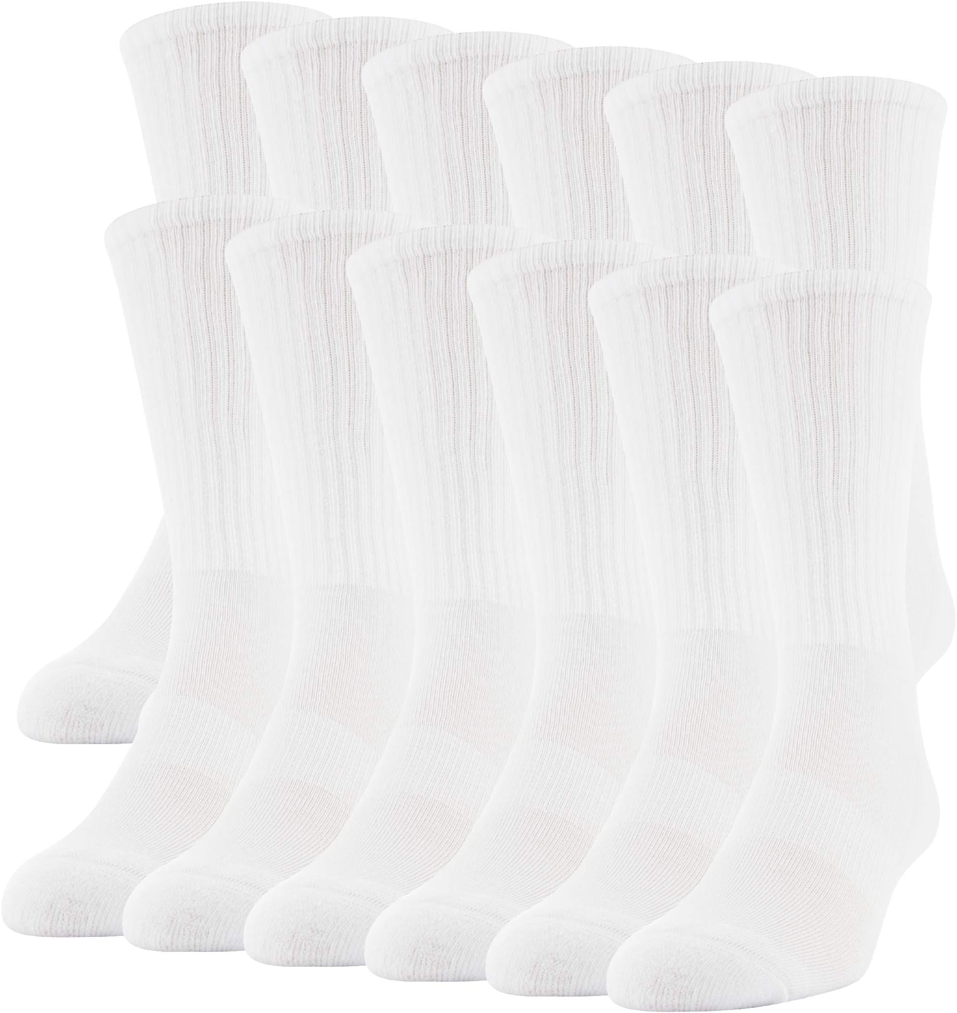 Men's Performance Crew Socks, 12 Pairs