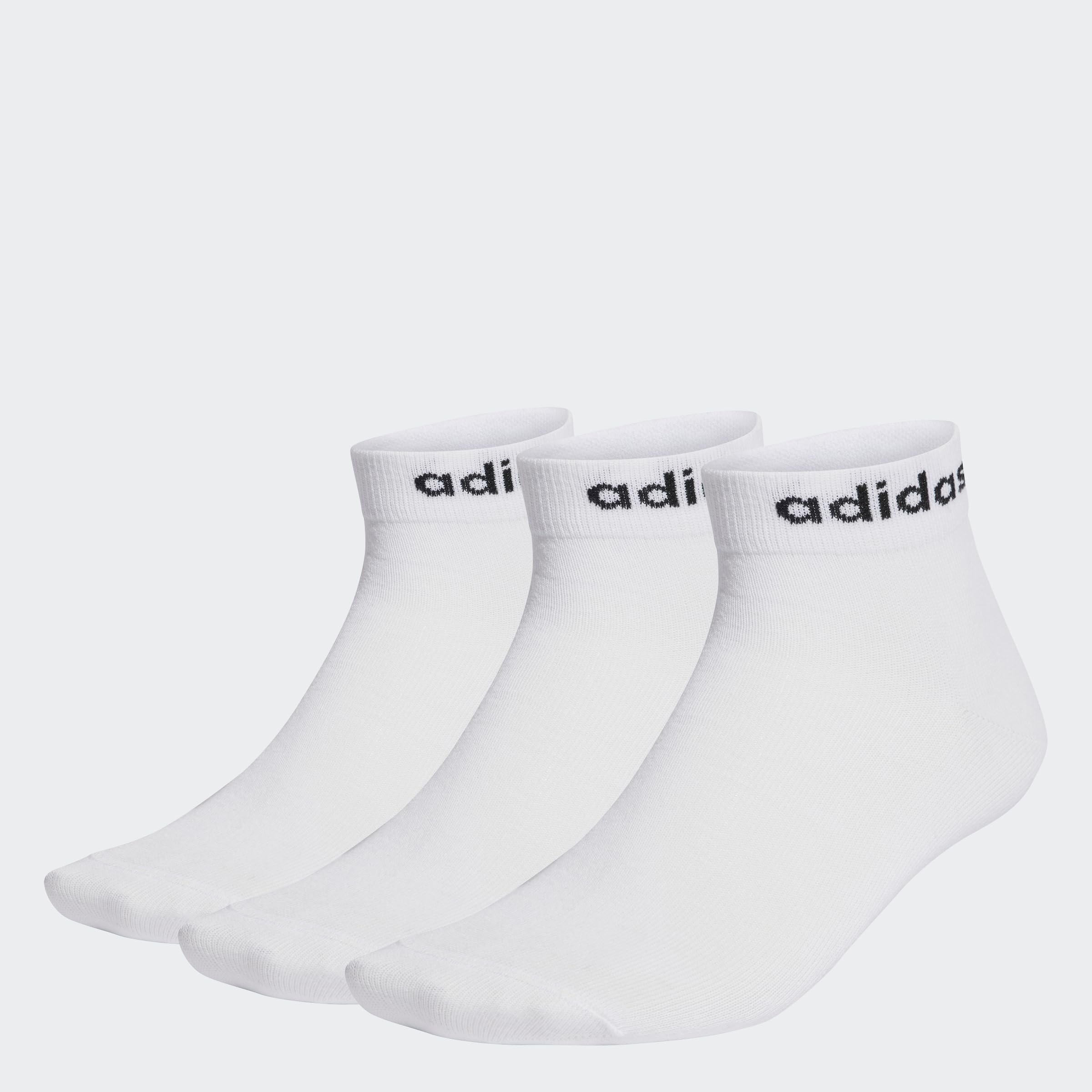 adidas Think Linear Ankle Socks 3 Pairs