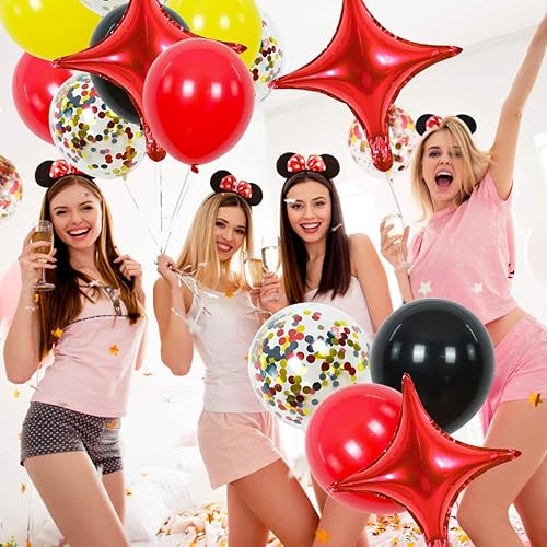 Miniatura 10 de Globo de Mylar en forma de estrella de 18 pulgadas, 30 globos dorados de estrella de cuatro ángulos para fiesta de cumpleaños, boda, día de San