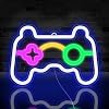 Game Neon Sign, Gaming Neon Light Sign Powered by USB, Gamepad Shape LED Neon Signs, Neon Light Gaming LED Lights for Game Room Bedroom Wall Decor Party Decoration