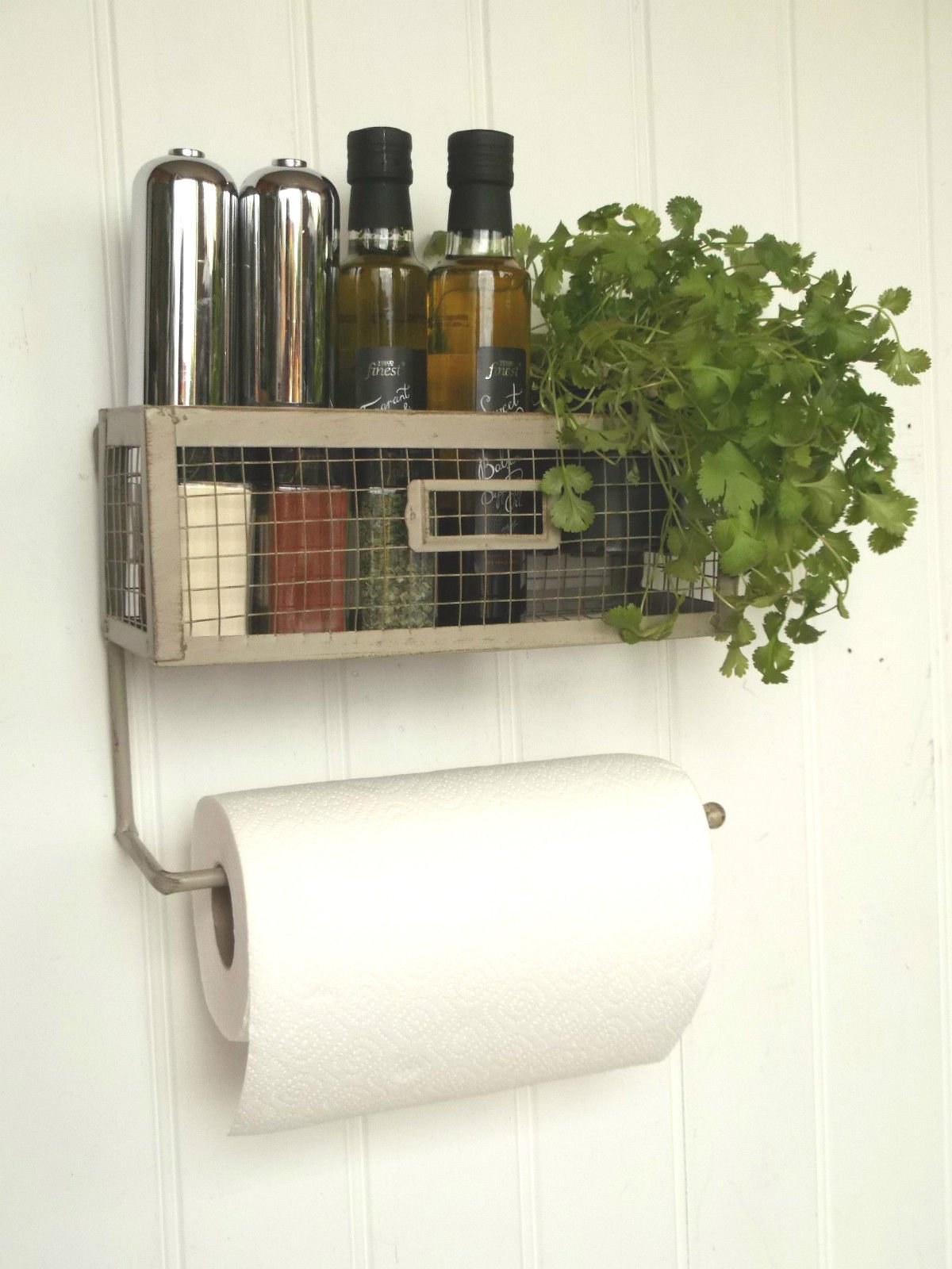 Shabby Chic Vintage French Toilet Roll Holder Storage Unit Rack Shelf Basket NEW Toilet Roll