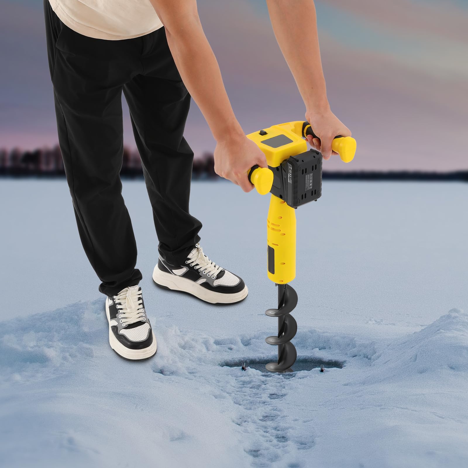 Trapano a batteria, trapano elettrico professionale, trapano a terra