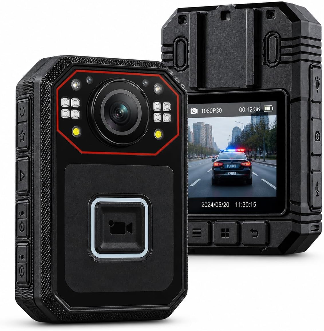 4K Body Camera with Night Vision | 140° Wide Angle, 8 Hour Battery, Waterproof IP66, Large Storage Support, Memory Card Not Included-image-3