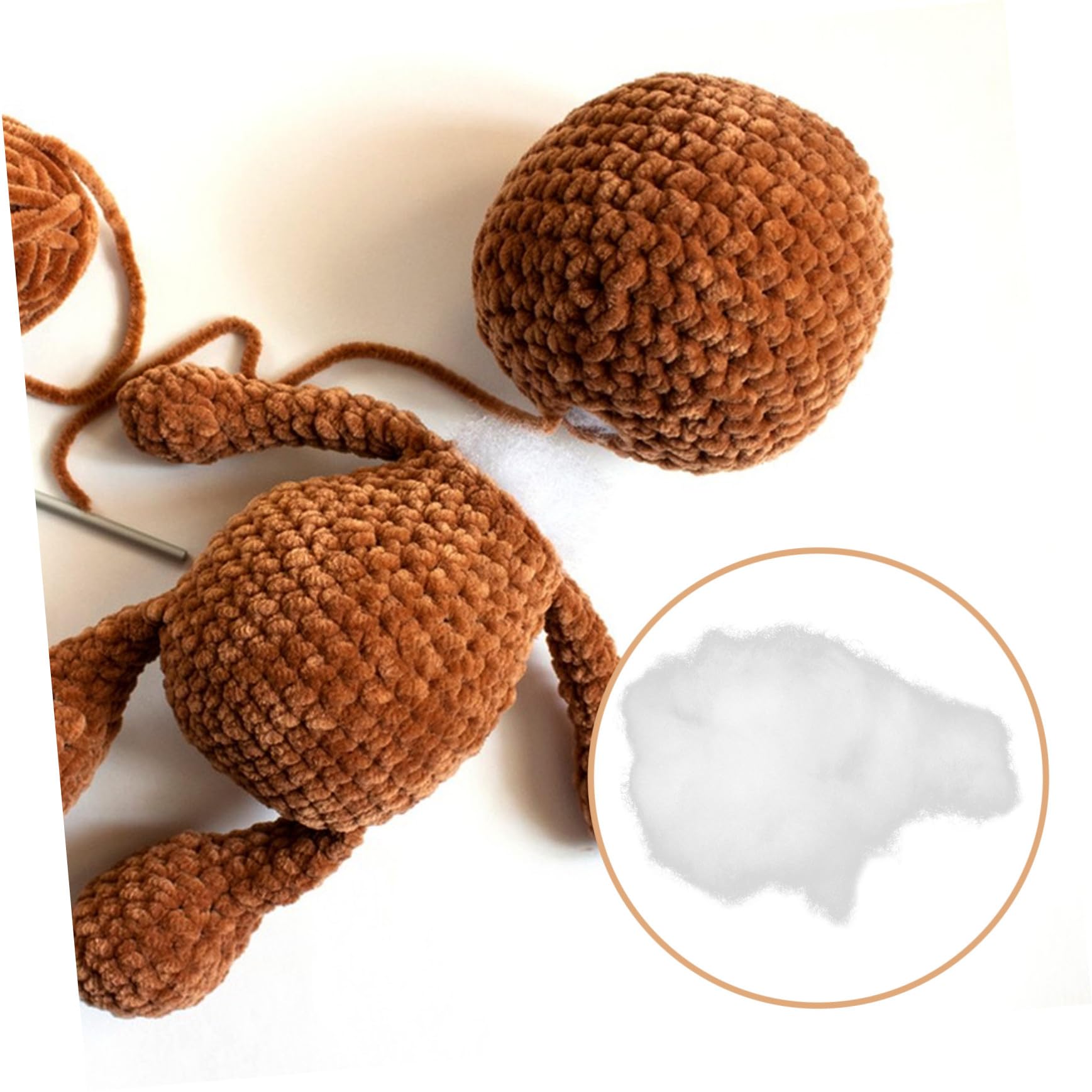 Relleno de Cojín de Alta Resiliencia 500g para Manualidades y Almohadas, Material de Fibra de Poliéster Suave y Ligero Adecuado para Estudios y Proyectos Creativos