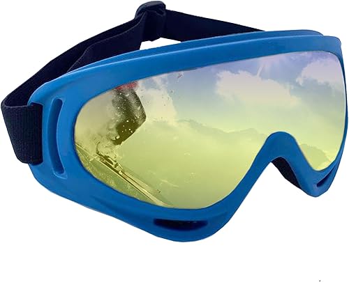Gafas de esquí y snowboard con lentes resistentes al viento y a los rayos UV, correas ajustables, marco flexible para esquí, snowboard,