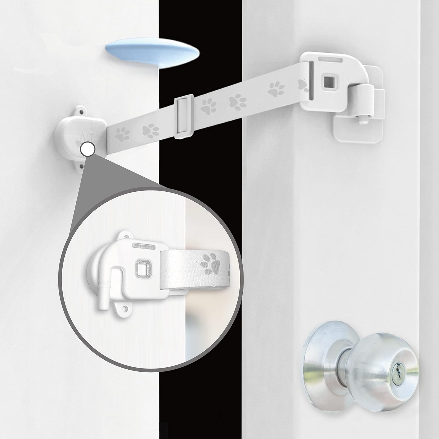 Neobay Adjustable Door Strap and Latch, Textile Cat door