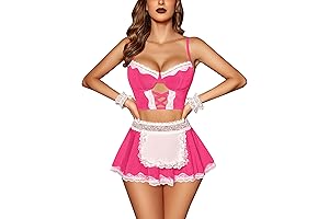 Sexy Role Play Lingerie Outfits for Women Cosplay 5PC Set