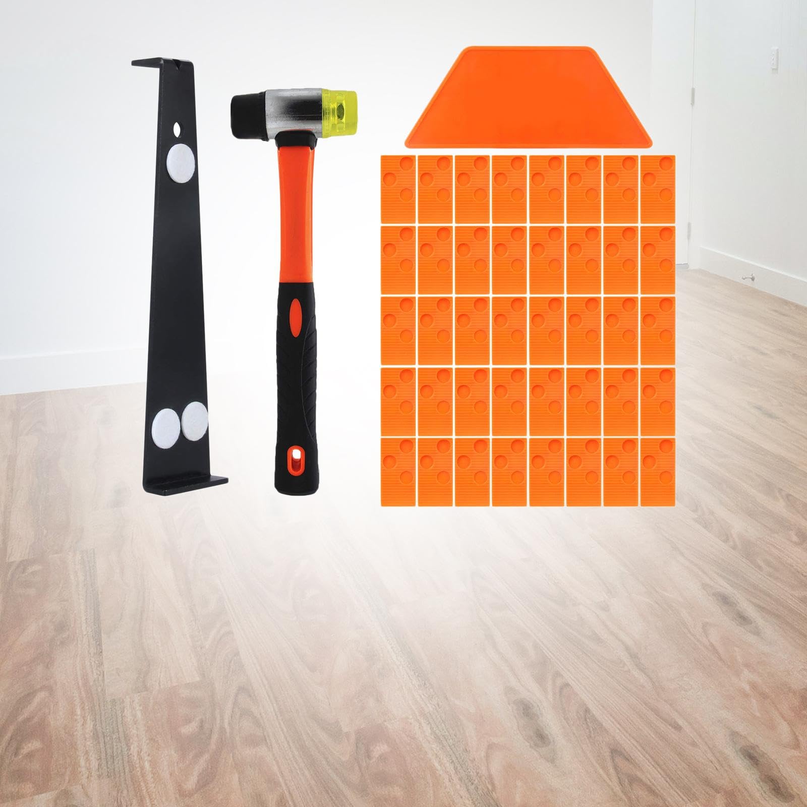 MagiDeal Set per l'installazione di pavimenti in legno resistente, Blocco trapezoidale