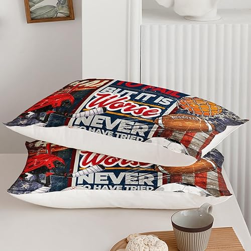 Miniatura 7 de Axolotl Juego de edredón deportivo tamaño Queen, juego de edredón con temática deportiva, juego de ropa de cama de fútbol y béisbol, juego de ropa