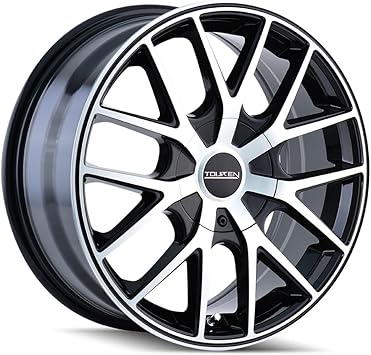 TR60 20x8.5, Bolt Pattern 5x108/4.5, Offset 40, BLACK/MACHINED FACE/BLACK RING, set of 1