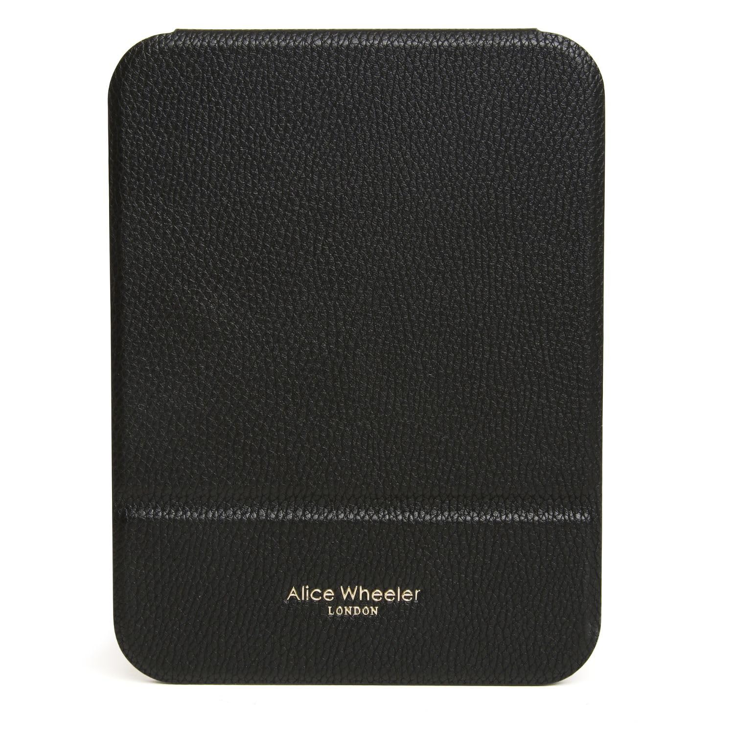 Alice Wheeler Kosmetikspiegel In Box – Zusammenklappbar, Veganer Leder-Look, Farbe Pistazie, 21x16 Cm