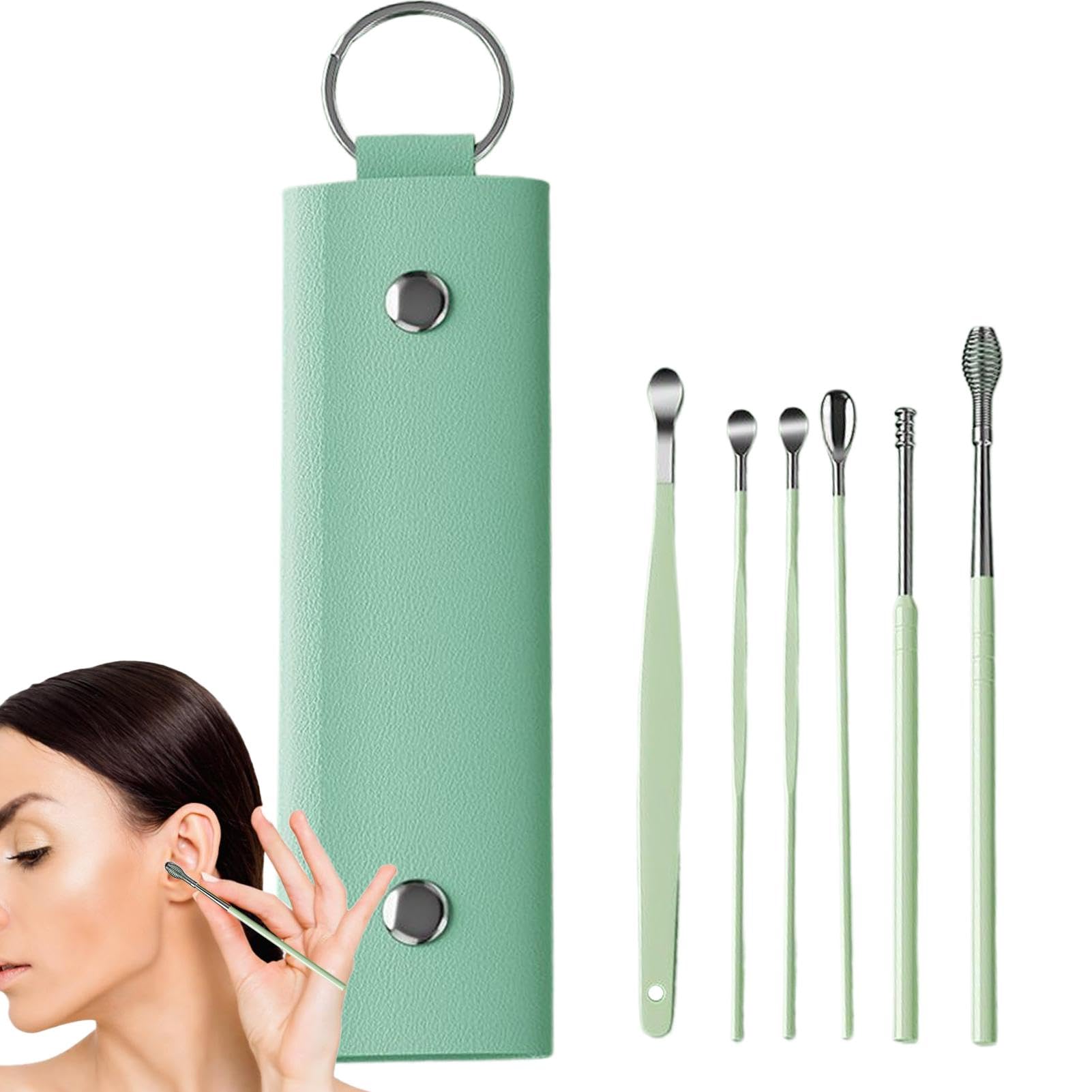 Jinlaili 14 Pezzi Pulisci Orecchie Cerume, Kit Di Rimozione Del - Foto 12