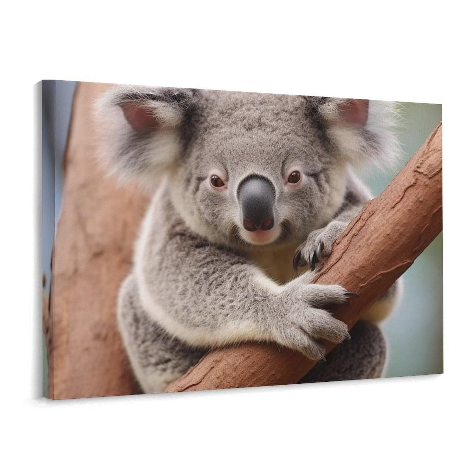 MXDLKSWPOH Canvas Wall Art for Living Room Prints Aesthetic Poster Canvas Paintings Prints Cute Koala Pictures ArtWork Office Wall Decor Modern Abstract Wall Art for Bedroom Home Decor 30x40 Cm
