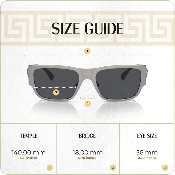 Versace VE2262 Square Sunglasses for Men