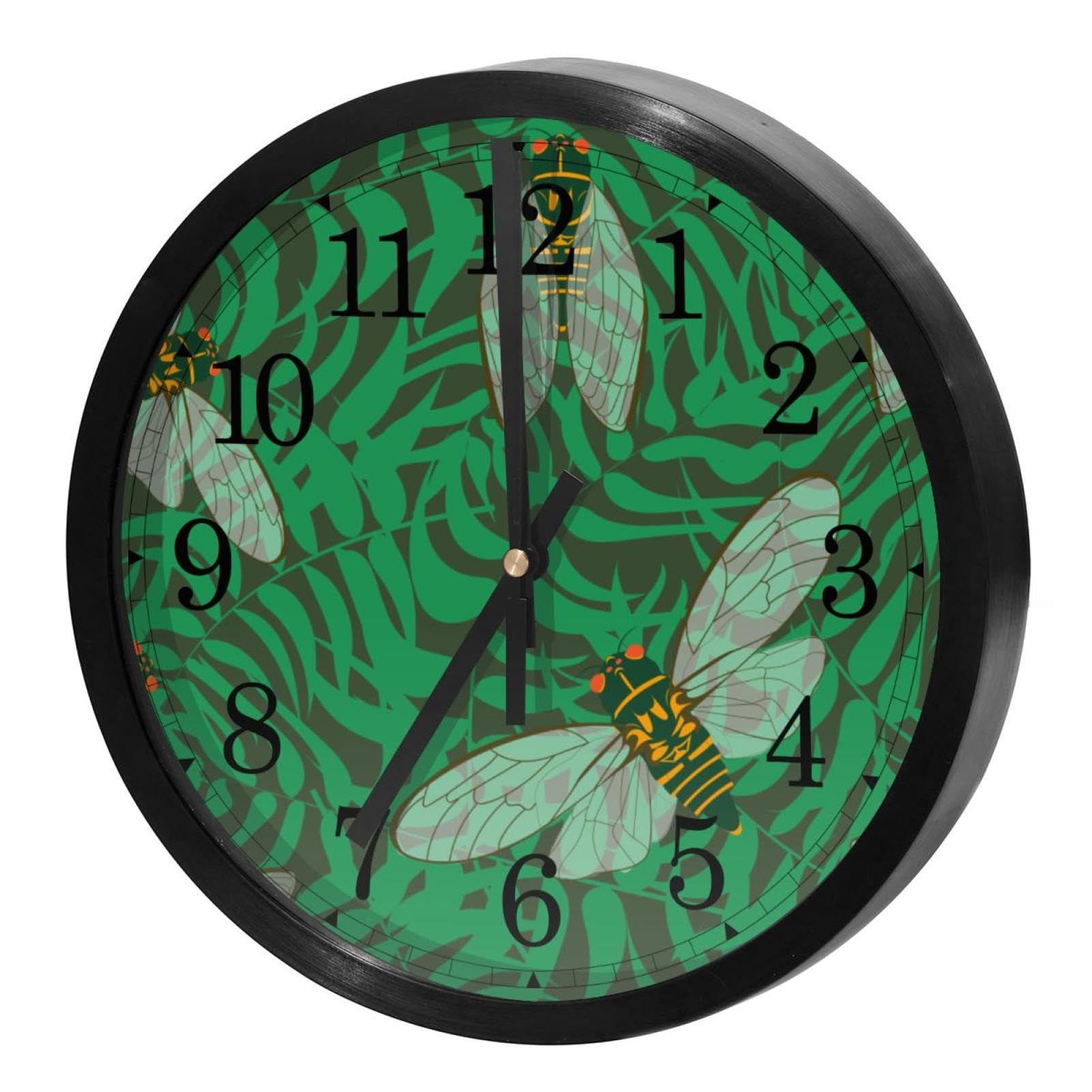 Horloge murale silencieuse à piles anti bruit pour concentration bureau école