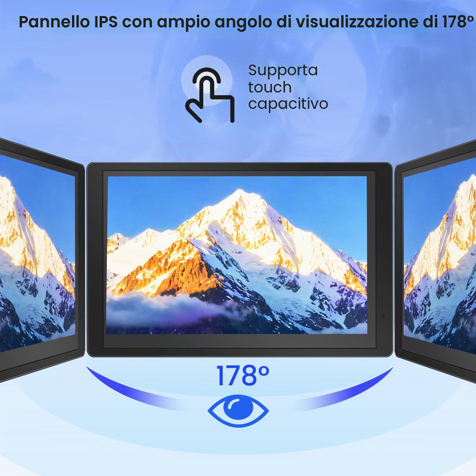 ELECROW ESP32 Display 800 × 480, 5 pollici HMI ESP32 IPS Display Touch Capacitivo, Supporto Interazione vocale AI, Processore Dual-Core LX7 a 32 bit, fino a 240MHz, Compatibile con Arduino, Espressif