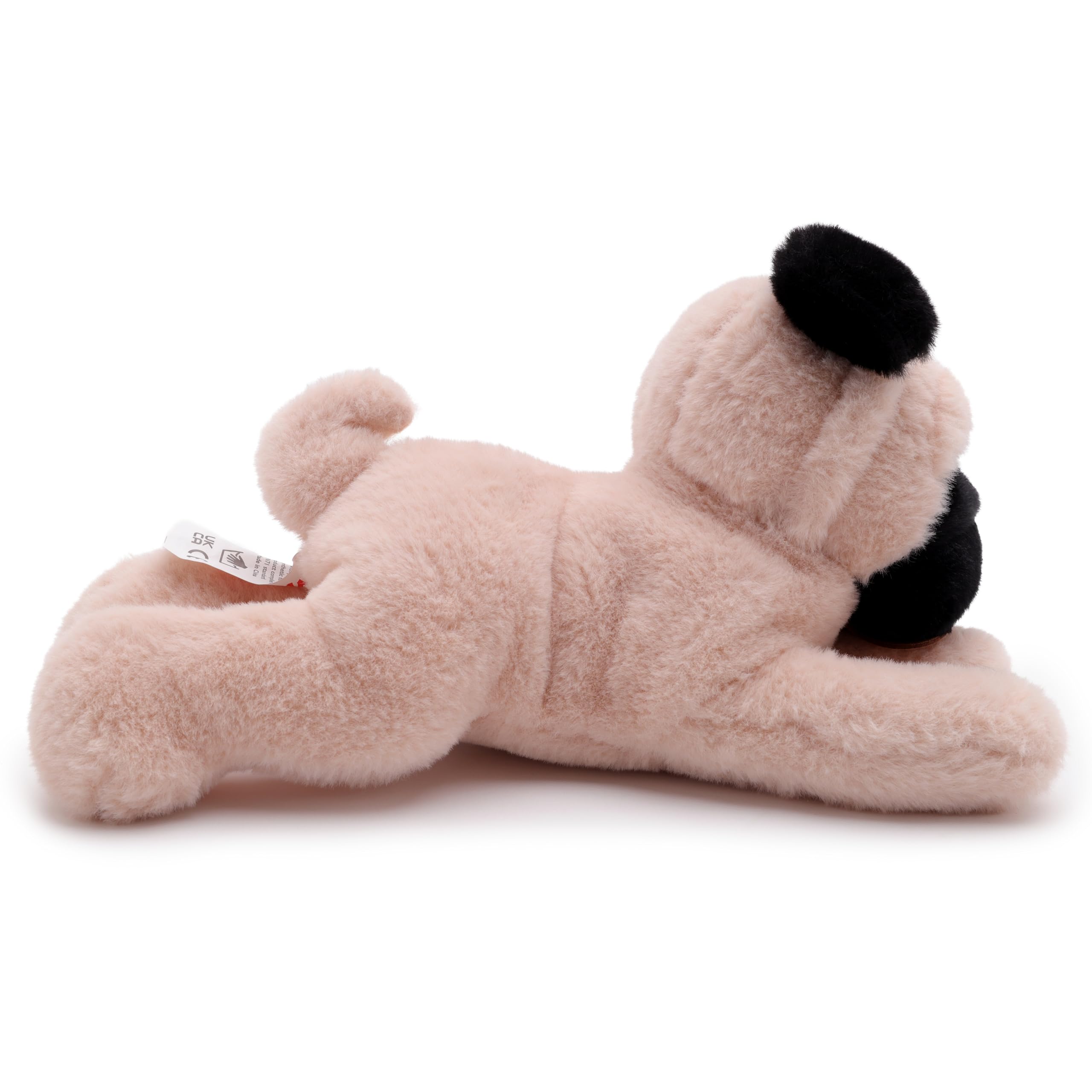 Toyland® 25cm (10") Doug The Pug Soft Toy - Lying Down Plush Dog - Suitable From Birth, Fawn, 20 cm x 12 cm x 12 cm - Image 2