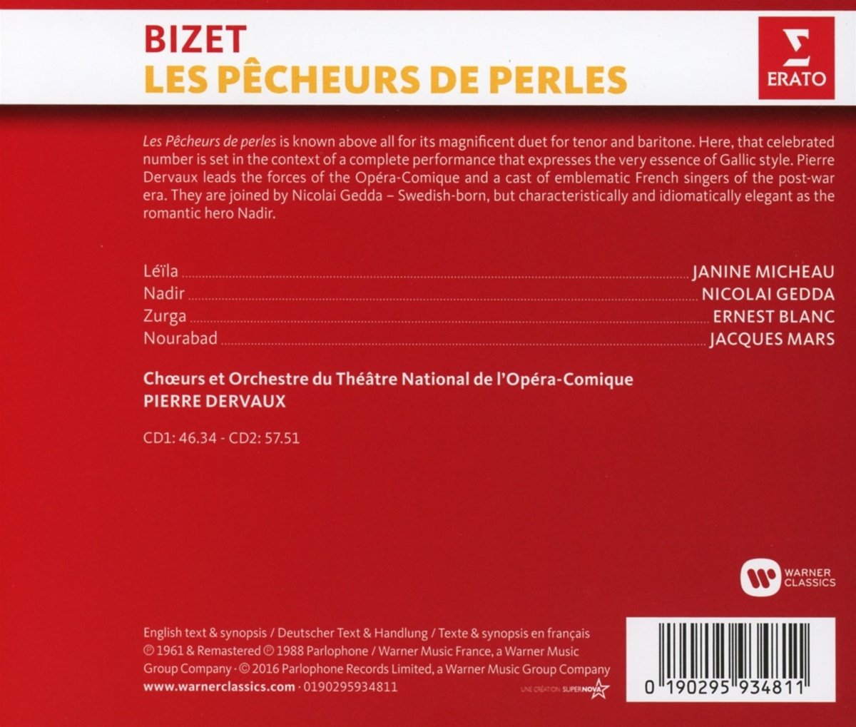 Bizet Les Pêcheurs de Perles