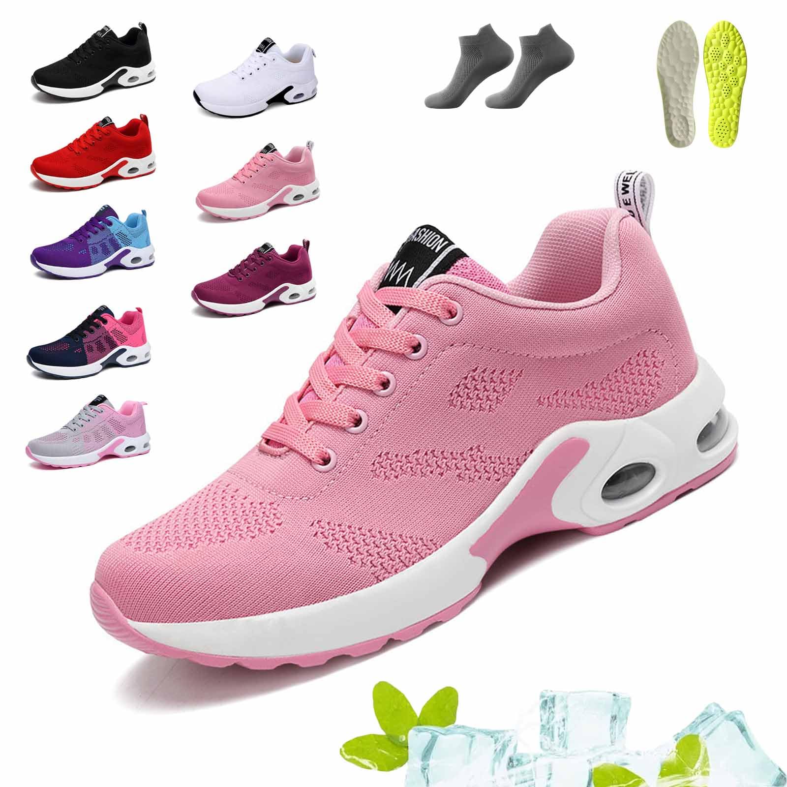 Orthopädische Schuhe Damen, Ergonomische Schmerzlinderungs-Schuhe, Laufschuhe für Damen, atmungsaktive Sommer-Joggingschuhe