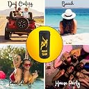 Outer Woods Beer Can Cover with Zip Cap | Hide Beer Cans Easily | Keeps Drinks Cold up to 3 Hours | Insulated Cooler Sleeve for Soda, Energy Drinks & More | Travel, Parties, Outdoor (High Time, 4) gallery image