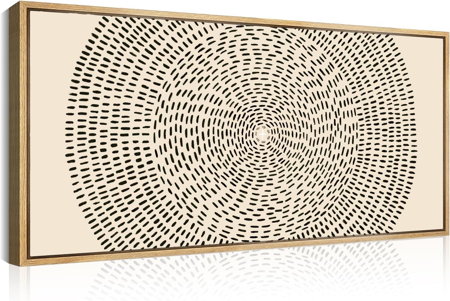 ANHUIB Large Jesus Feeds the 5000 Canvas Wall Art Easter Modern Christian Bible Wall Decor 20x40 Inch Minimalist Neutral Abstract Religious Painting Beige Black Biblical Artwork for Living Room Bedroom Dining Room