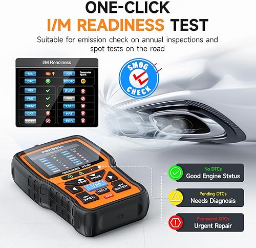 Miniatura 8 de FOXWELL NT301 Plus 2 IN1 OBD2 Probador de batería + lector de código NT301 herramienta de escaneo mecánico de datos en vivo OBDII herramienta de