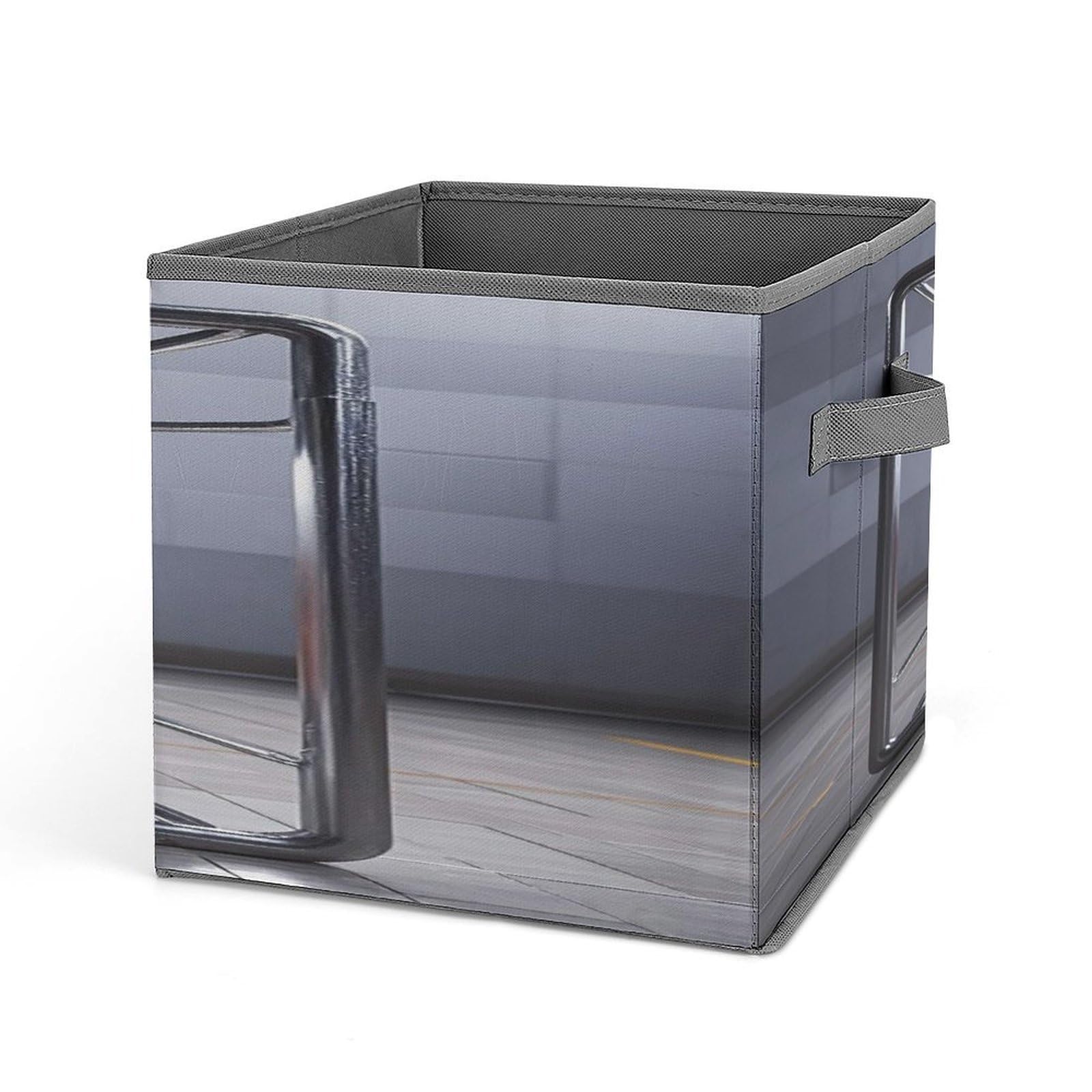 VstaDank Basketball Storage Bin Collapsible Storage Cubes Organizer Oxford Cloth Storage Box with Dual Handles Large Stackable Closet Storage Bins for Sheets Hat Sweater
